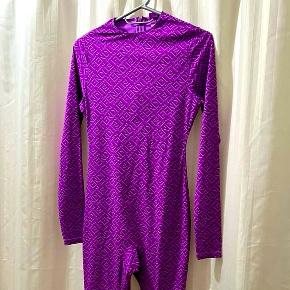 Purple fendi jumpsuit original box worn once Worth 1100 but selling for 700 - Picture 1 of 2
